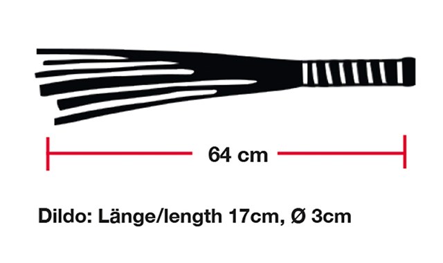 Flogger with Curved Glass Handle