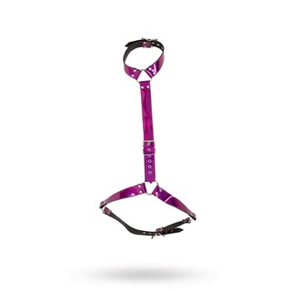 Designer Metallic Fuschia Body Harness