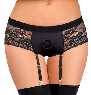 Svart Strap-on Panty