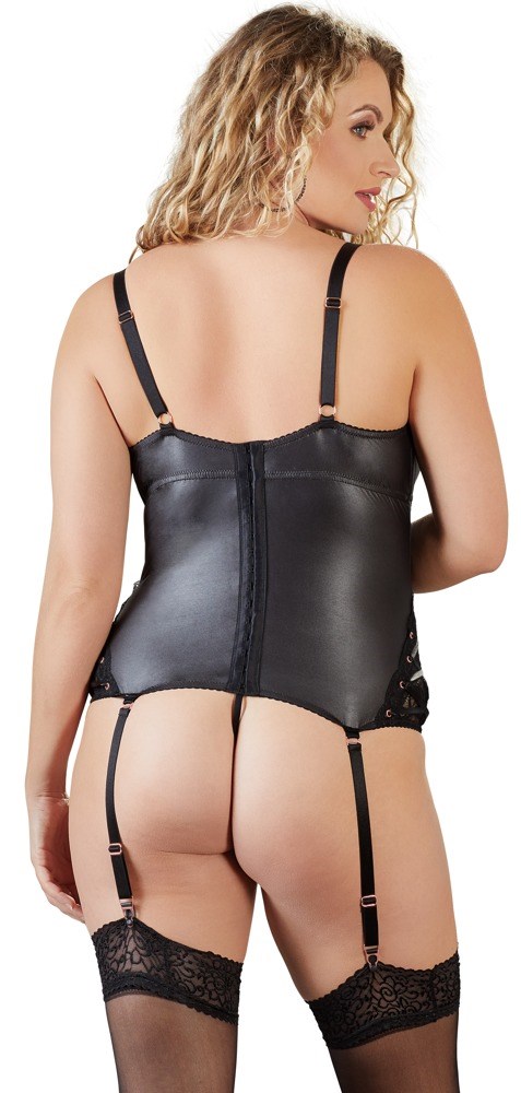 Mattsvart Basque & String