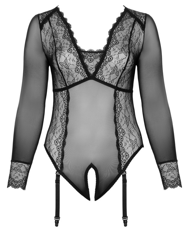 Long-Sleeved Body with Lace Inserts