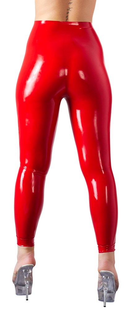 Latex Röda Leggings