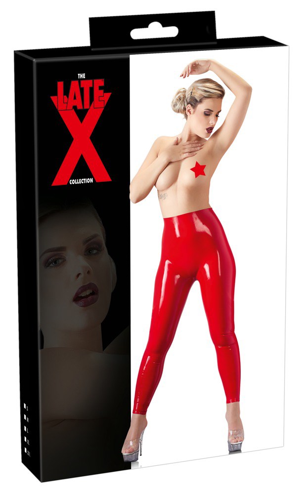 Latex Röda Leggings