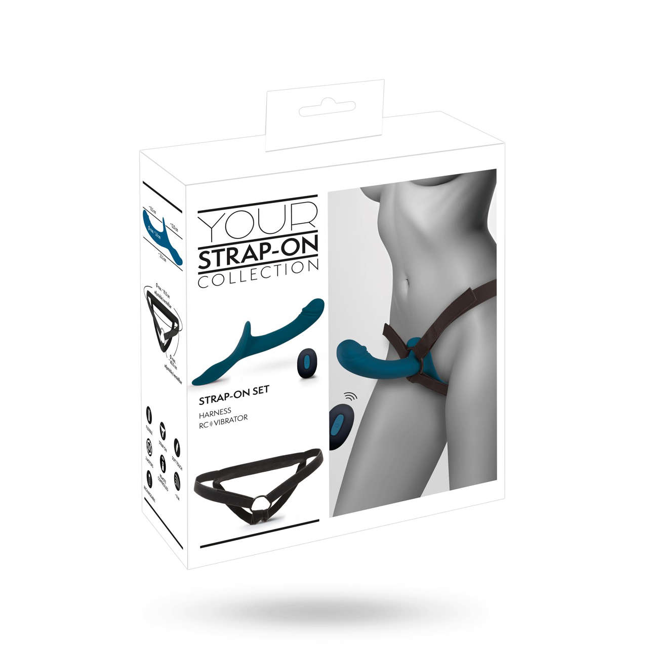 3-piece strap-on set