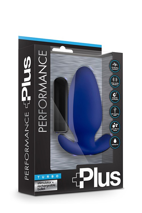 Performance Plus Turbo - Vibrerande Uppladdningsbar Analplugg