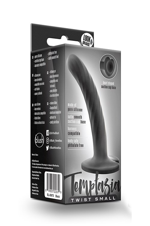 Temptasia Twist Black Dildo - Small