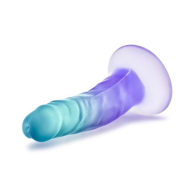 B YOURS – MORNING DEW 5 INCH DILDO – SAPPHIRE