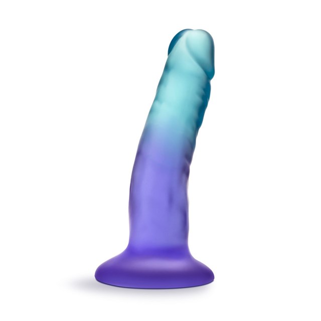 B YOURS – MORNING DEW 5 INCH DILDO – SAPPHIRE