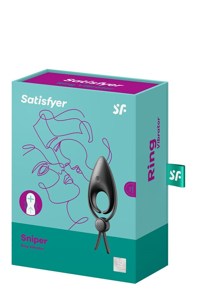 SATISFYER SNIPER SVART PENISRING