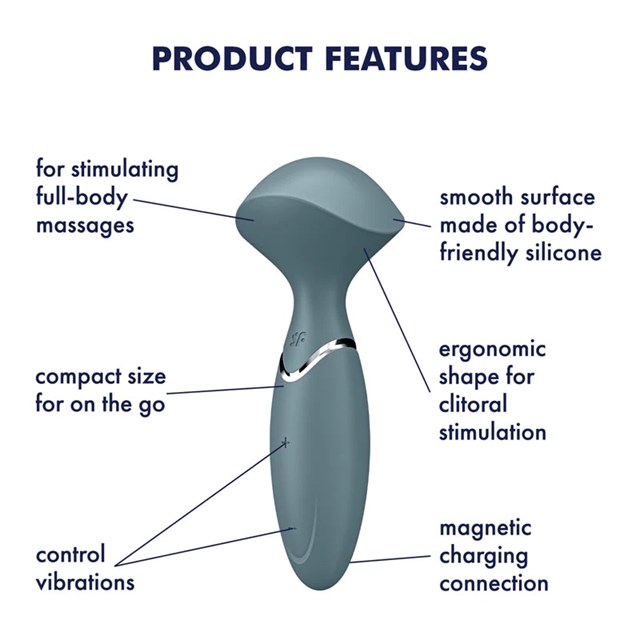 Satisfyer Mini Wand-er Grå