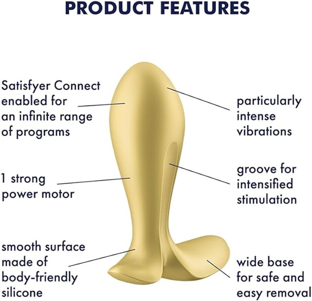 SATISFYER INTENSITY PLUG - GULD