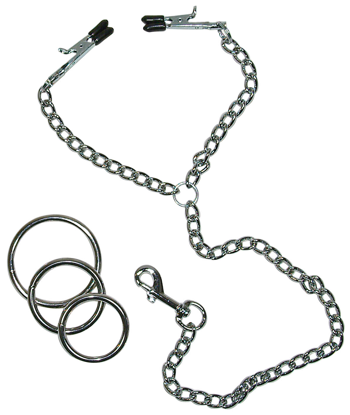 Bröstklämmor + Penisring | SEXLEKSAKER - BONDAGE & FETISH - Klämmor för BDSM | Intimast