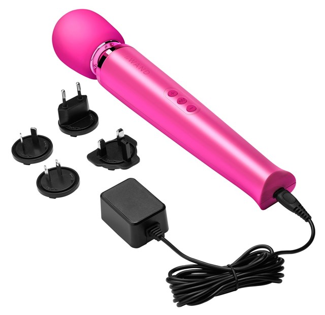 Powerful Plug-In Vibrating Massager - Rosa