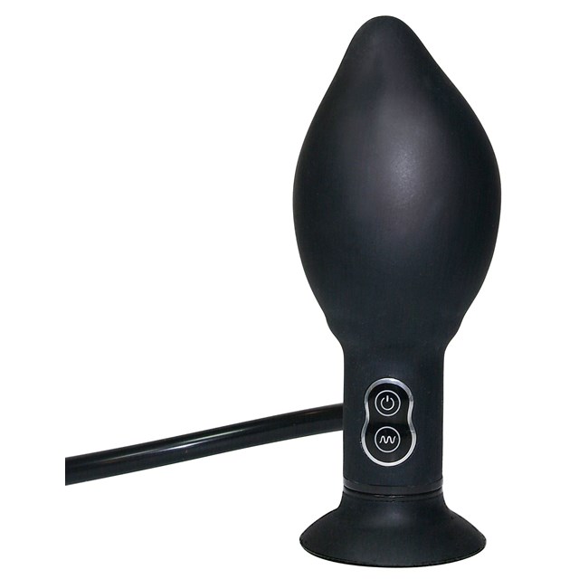 True Black Vibrating Anal Plug
