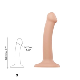 Böjbar Dildo Dual Density Small - 17 Cm