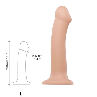 Böjbar Dildo Dual Density Large - 19 Cm