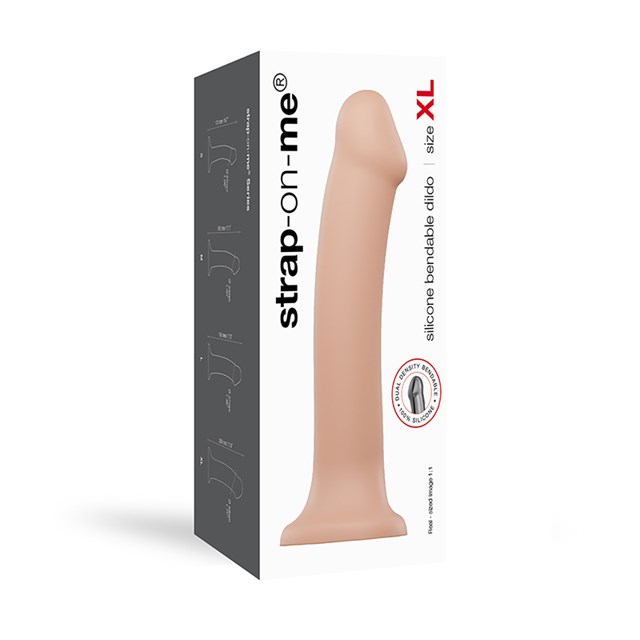 Böjbar Dildo Dual Density XL - 20 cm