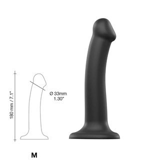 Böjbar Dildo Dual Density Medium - 18 Cm