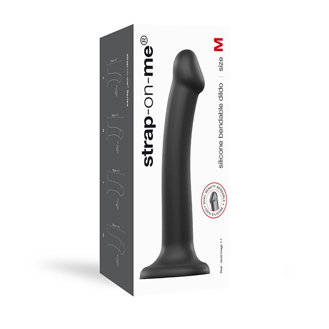 Böjbar Dildo Dual Density Medium - 18 cm