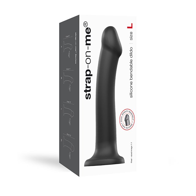 Böjbar Dildo Dual Density Large - 19 cm