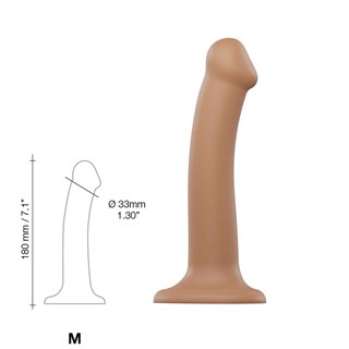 Böjbar Dildo Dual Density Medium - 18 Cm