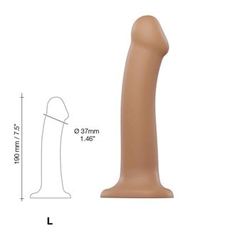 Böjbar Dildo Dual Density Large - 19 Cm