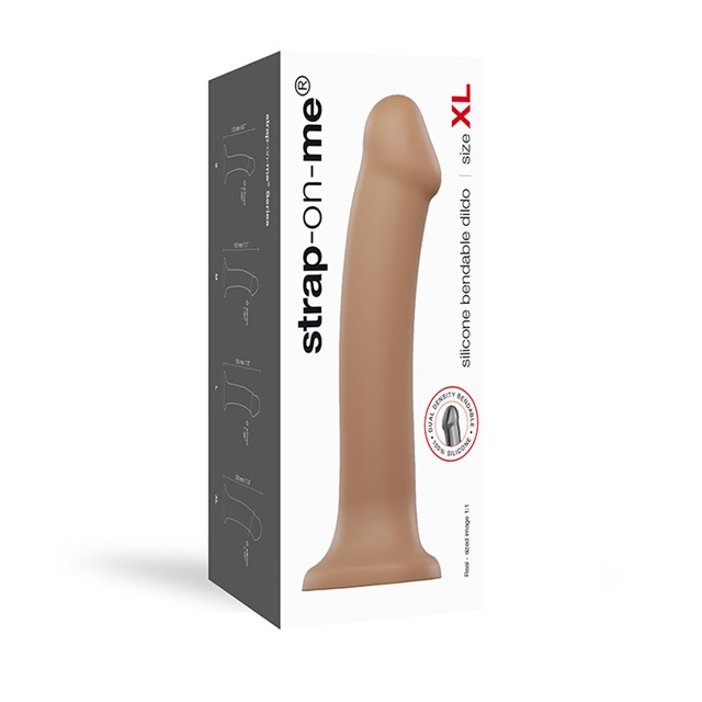 Böjbar Dildo Dual Density XL - 20 cm