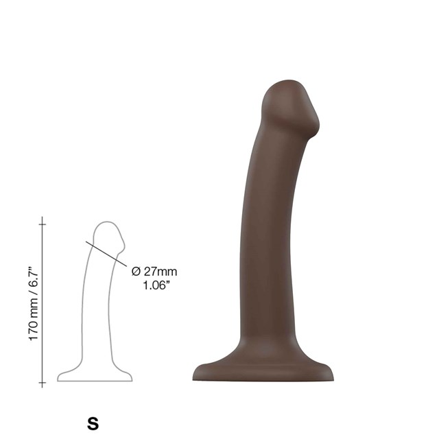 Böjbar Dildo Dual Density Small - 17 cm