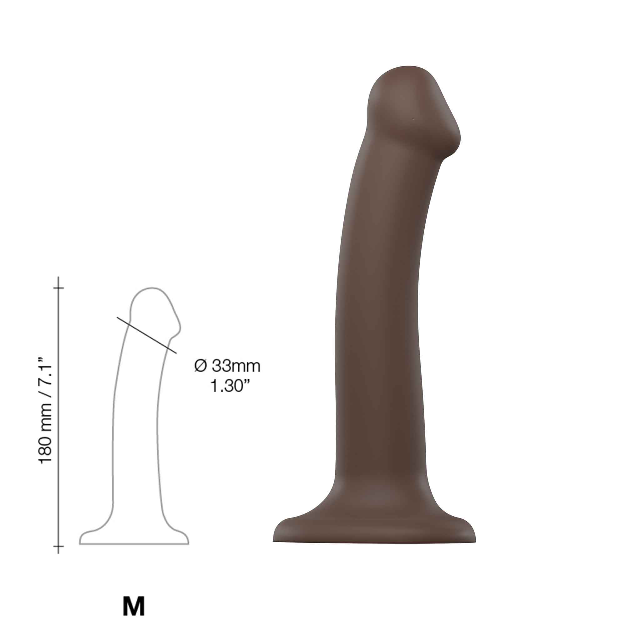 Böjbar Dildo Dual Density Medium - cm