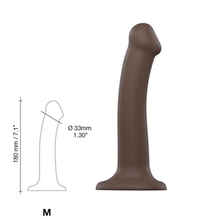 Böjbar Dildo Dual Density Medium - 18 Cm