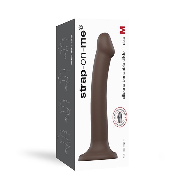 Böjbar Dildo Dual Density Medium - 18 cm