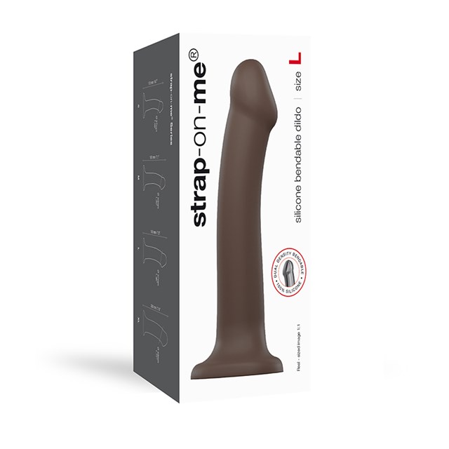 Böjbar Dildo Dual Density Large - 19 cm