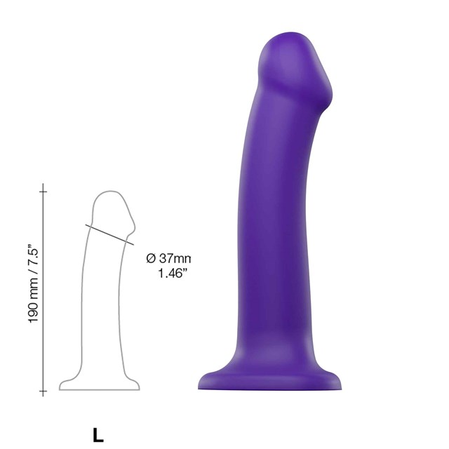 Böjbar Dildo Dual Density Large - 19 cm