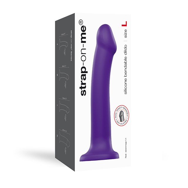 Böjbar Dildo Dual Density Large - 19 cm