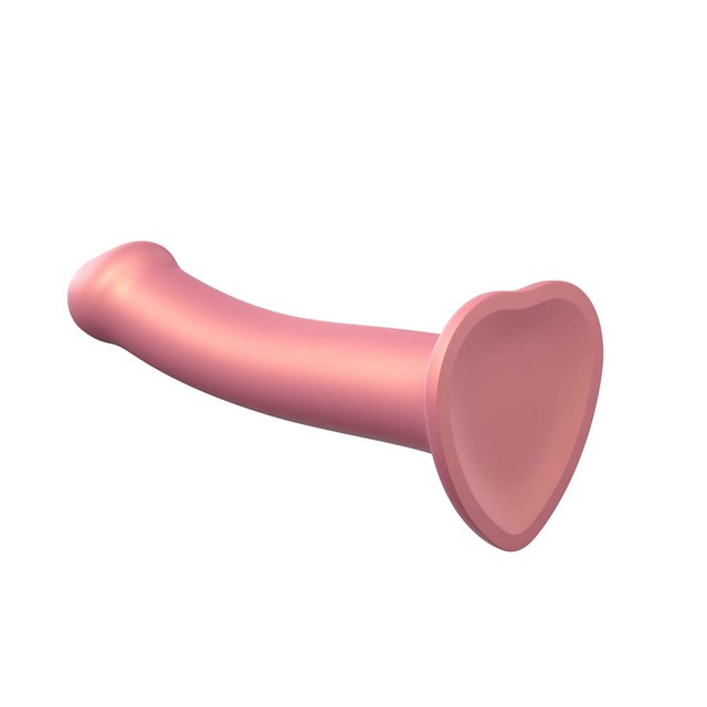 Mono Density Dildo Metallic Shine Pink - 18 cm