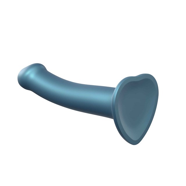 Mono Density Dildo Metallic Shine Blue - 18 cm