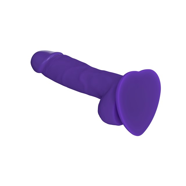 SOFT REALISTIC DILDO PURPLE - SMALL