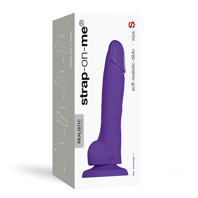 SOFT REALISTIC DILDO PURPLE - SMALL