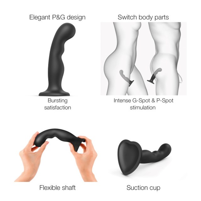 DILDO PLUG P&G BLACK - L