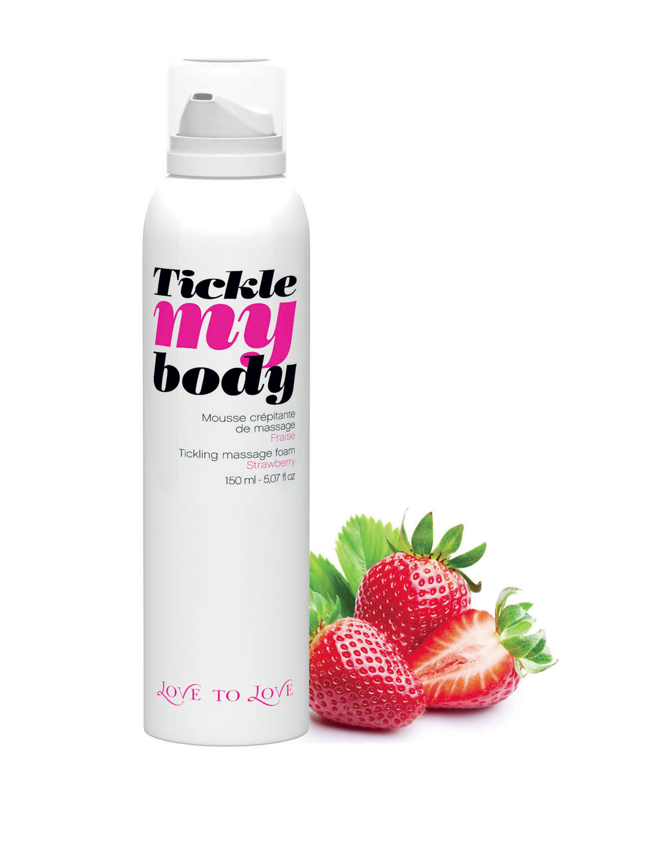 Tickle My Body - Massageskum Jordgubbar 150 ml
