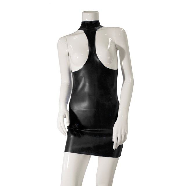 DATEX COLLARED EXPOSURE DRESS