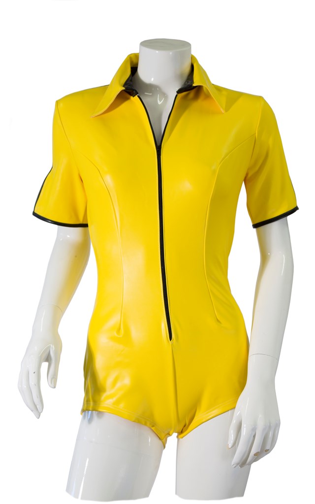 DATEX YELLOW ZIPUP FRONT BODY WITH COLLAR