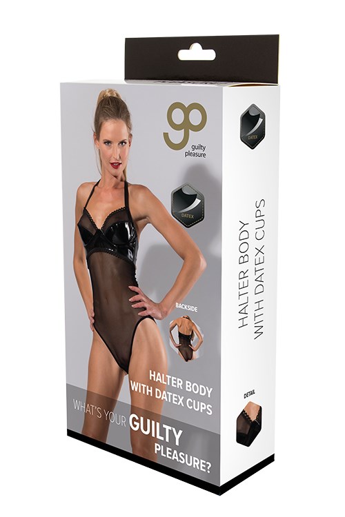 Halter Body With Datex Cups - Black