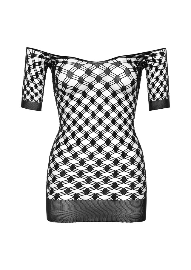 Deluxe Fence Net Minidress - Svart