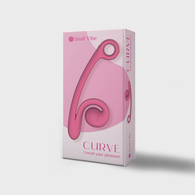 SNAIL VIBE CURVE VIBRATOR - ROSA