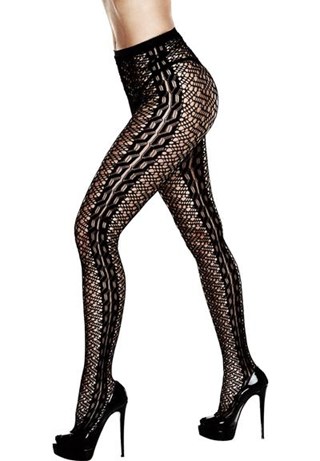 Braided Jacquard Pantyhose Queensize