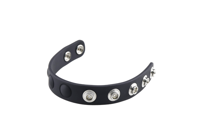 Adjustable Silicone Cock Ring Black