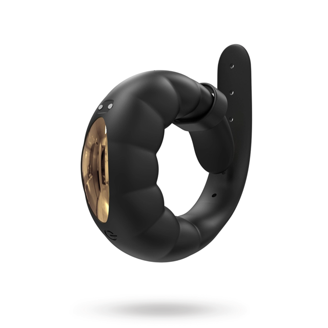 Adjustable Vibrating Penis Ring Black