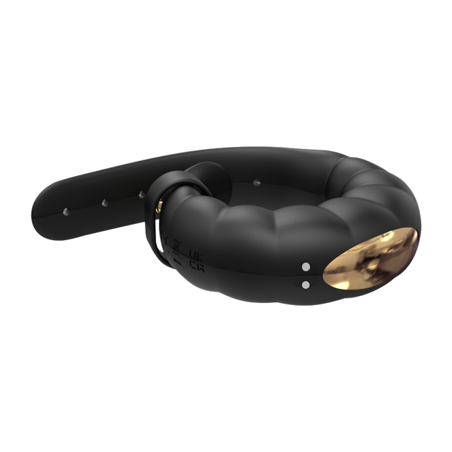 Adjustable Vibrating Penis Ring Black