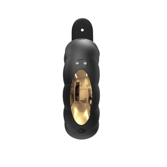 Adjustable Vibrating Penis Ring Black